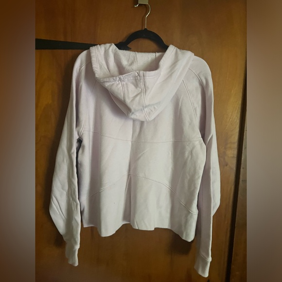 Zip up hoodie with pockets light pink in color - Picture 2 of 3